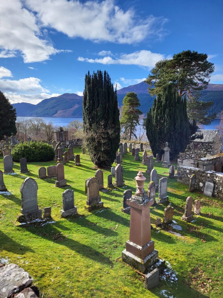 Scottish Graveyard, Great Glen Cycle Way, Rooster Bike Tours